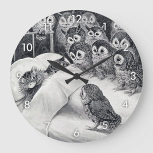 Cats Nightmare, Louis Wain Large Clock