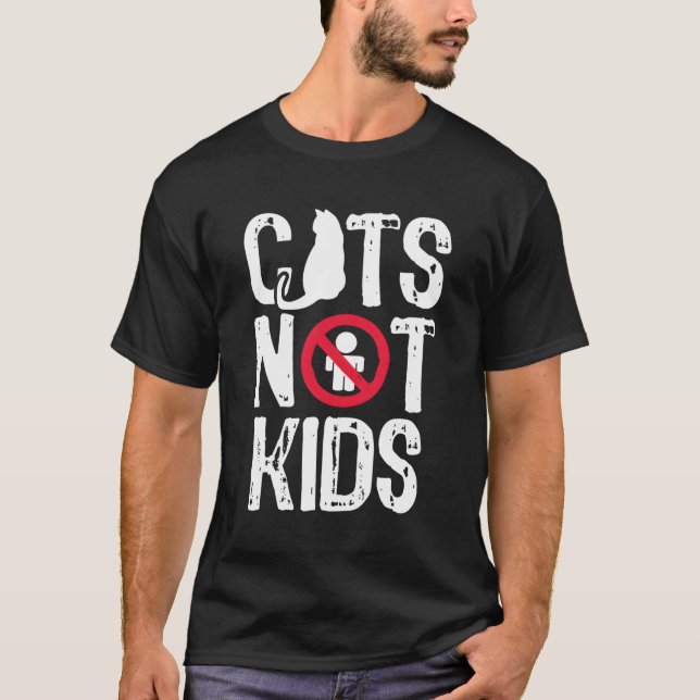 Cats Not Cat Pet Owner Kitten T-Shirt (Front)