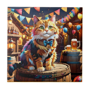 Cats Oktoberfest Tile