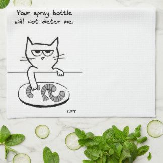 Cats on Countertops - Funny Kitchen Towel