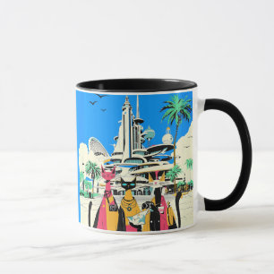 Cats on Vacation Visit the Future Mug