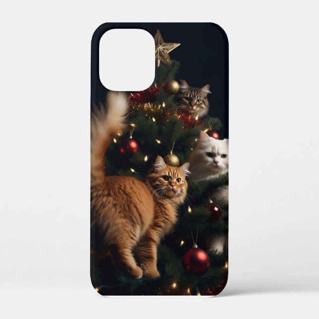 Cats Ornate Tree, Image , Customize,  Case-Mate iPhone Case (Back)