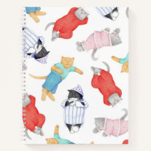 CATS PAJAMAS 8.5"x11" Spiral Notebook