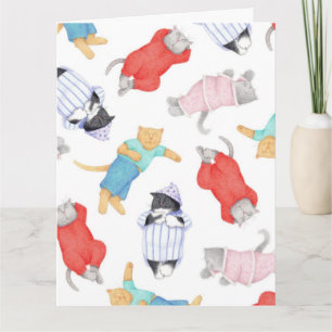 CATS PAJAMAS Big Birthday Card