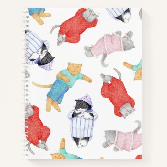 CATS PAJAMAS Carnet Spiral de 8,5 po x 11 po (Devant)