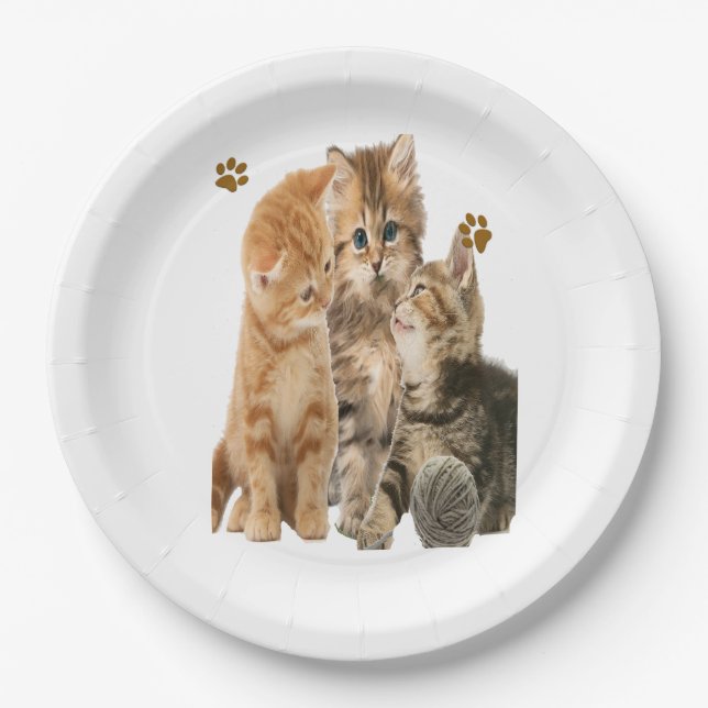 Cats Paper Plate (Front)
