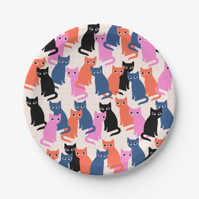 Cats Paper Plates (Front)