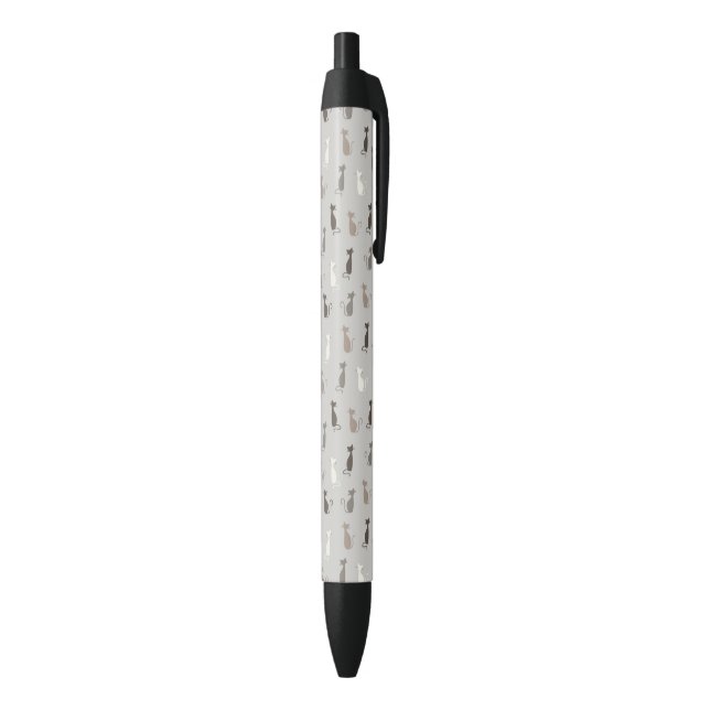 Cats pattern black ink pen (Bottom (Vertical))