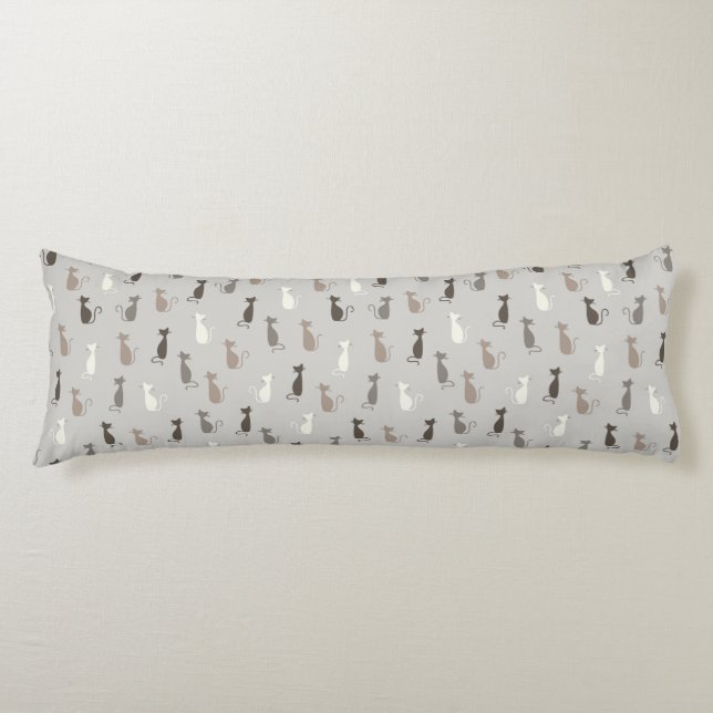 Cats pattern body pillow (Front)