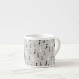 Cats pattern espresso cup