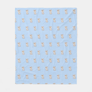 cats pattern fleece blanket