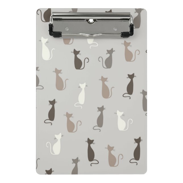 Cats pattern mini clipboard (Front)
