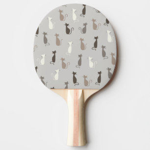 Cats pattern ping pong paddle