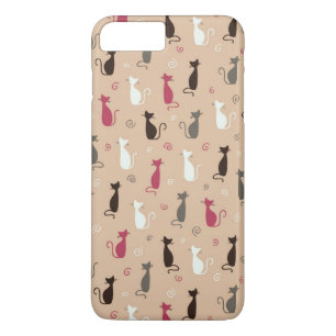 cats Pattern Pink Case-Mate iPhone Case