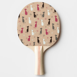cats Pattern Pink Ping Pong Paddle