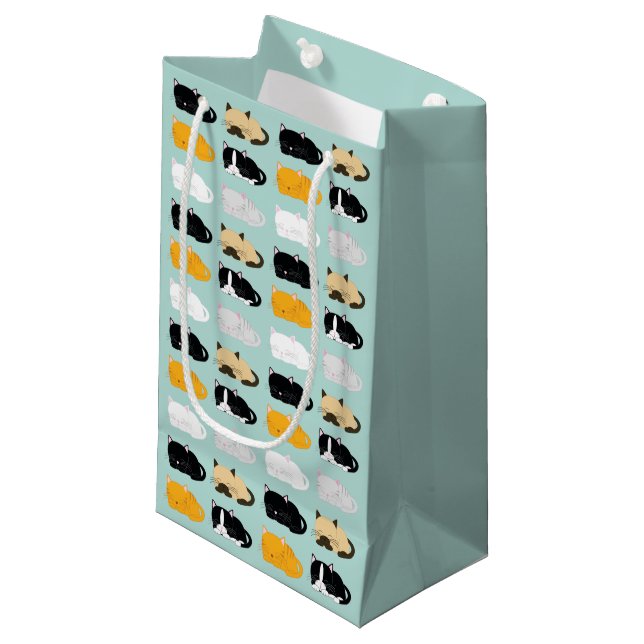 Cats Pattern Small Gift Bag (Front Angled)