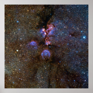 Cats Paw Nebula in Scorpius - space picture Poster