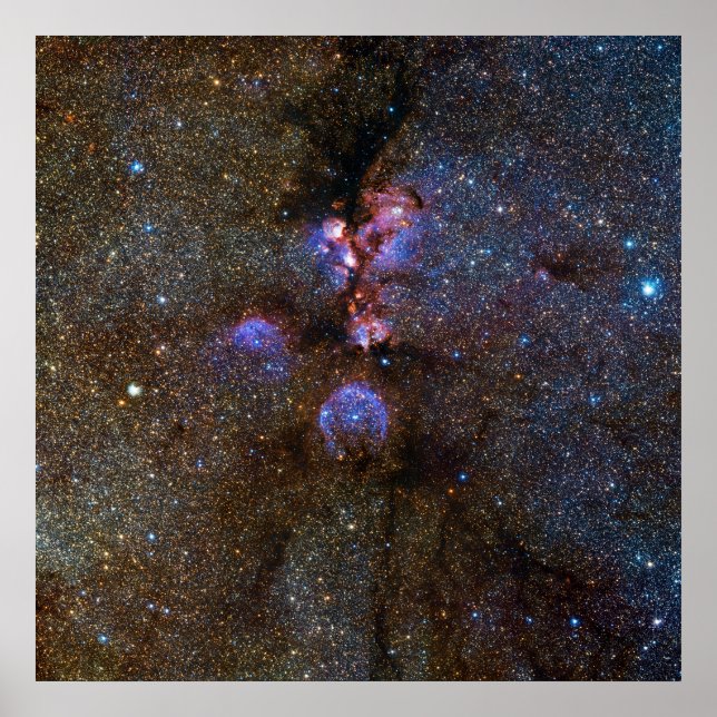 Cats Paw Nebula in Scorpius - space picture Poster (Front)