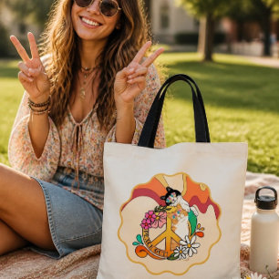 Cats Peace Out Tote Bag
