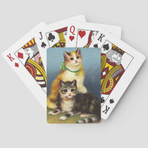 Cats Playing Cards