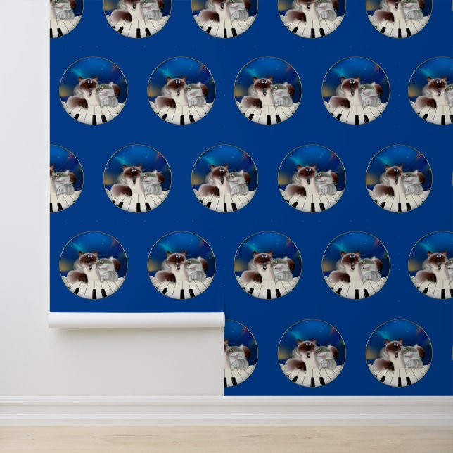 Cats Playing Piano Wallpaper (Application)