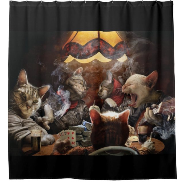 Cats playing poker (Front)