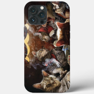 Cats playing poker iPhone 13 pro max case