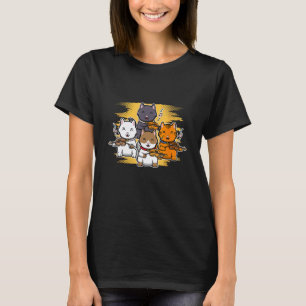 Cats Playing Violin Music Instrument Violin T-Shirt