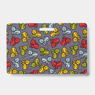 Cats plus bananas badge
