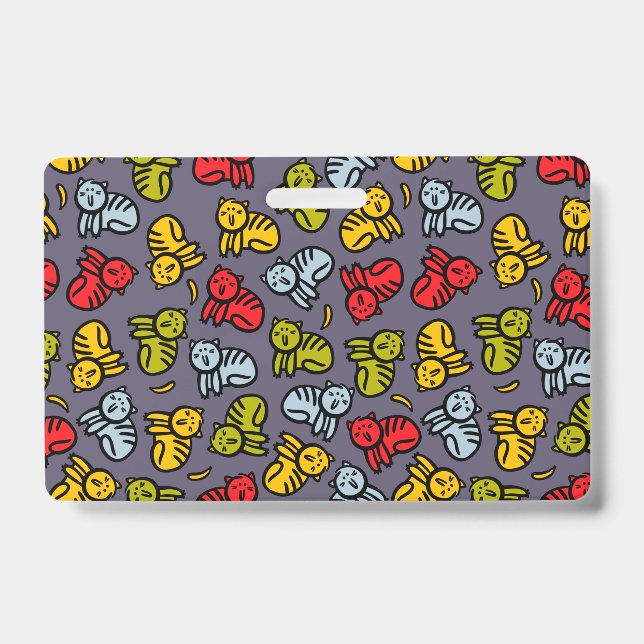 Cats plus bananas badge (Front)