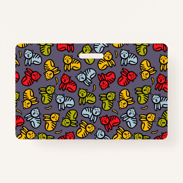 Cats plus bananas badge (Front)