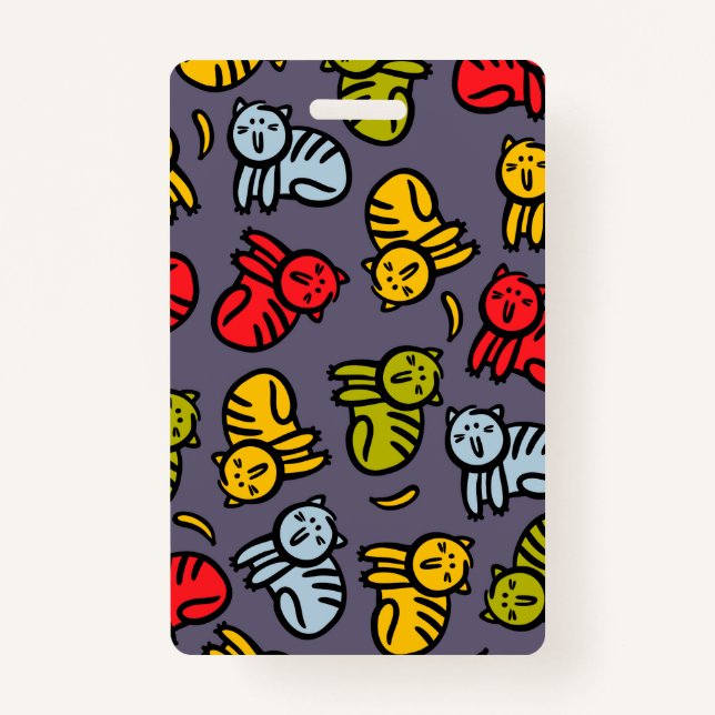Cats plus bananas badge (Front)