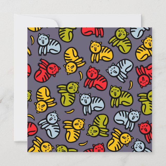 Cats plus bananas card (Front)