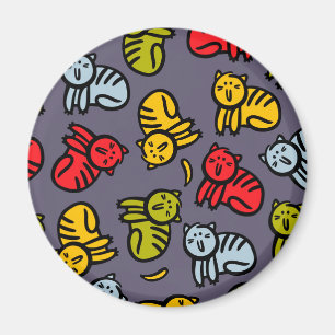 Cats plus bananas magnet