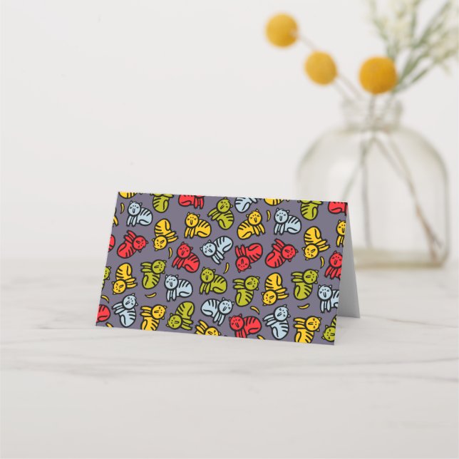 Cats plus bananas place card (Front)