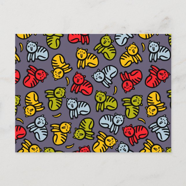 Cats plus bananas postcard (Front)