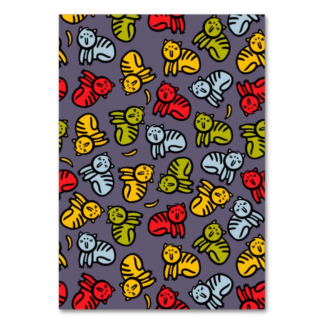 Cats plus bananas table number (Front)