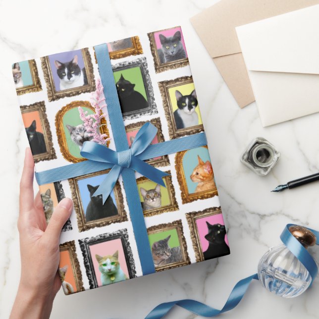 Cats Portraits Wrapping Paper (Gifting)
