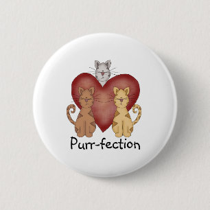 Cats Purr-fection 2 Inch Round Button