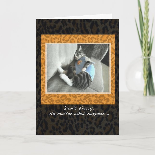 Cat's Pyjamas Cheer up card (Front)