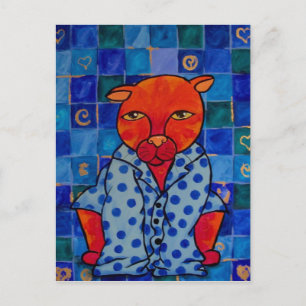 Cats Pyjamas Postcard