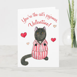 Cat's pyjamas valentine holiday card