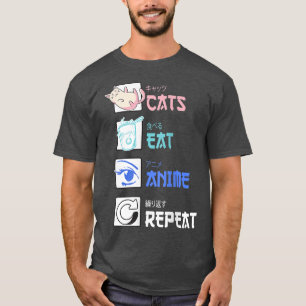 Cats Ramen and Anime Lover Cats and Anime T-Shirt
