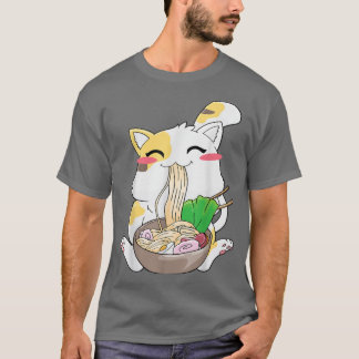 Cats Ramen Noodles Kawaii T-Shirt