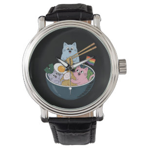 Cats Ramen Rainbow LGBTQ Gay Lesbian Pride Ally Watch