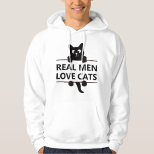 Cats Real Men Love and have Cats cat lover Hoodie