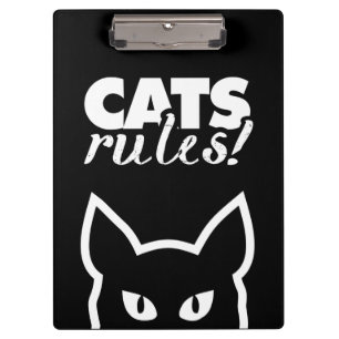 Cats Rules Clipboard