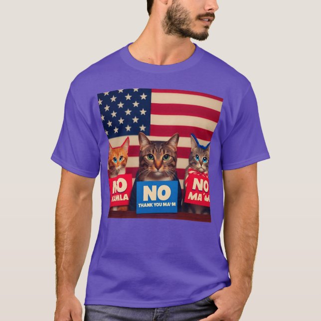 Cats say NO boy T-Shirt (Front)