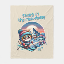 Cats skiing in the Meowtains