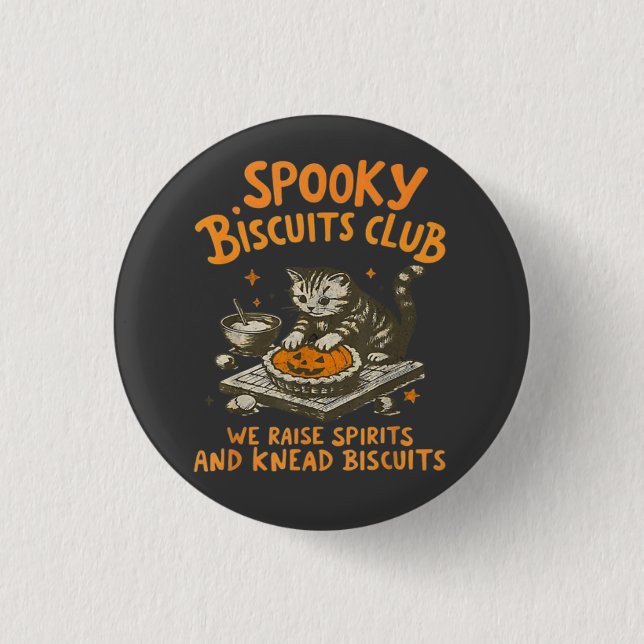  Cat's Spooky  1 Inch Round Button (Front)